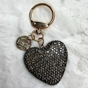 Fashion Rhinestone Heart Keychain Crystal Handbag Purse Bag charm